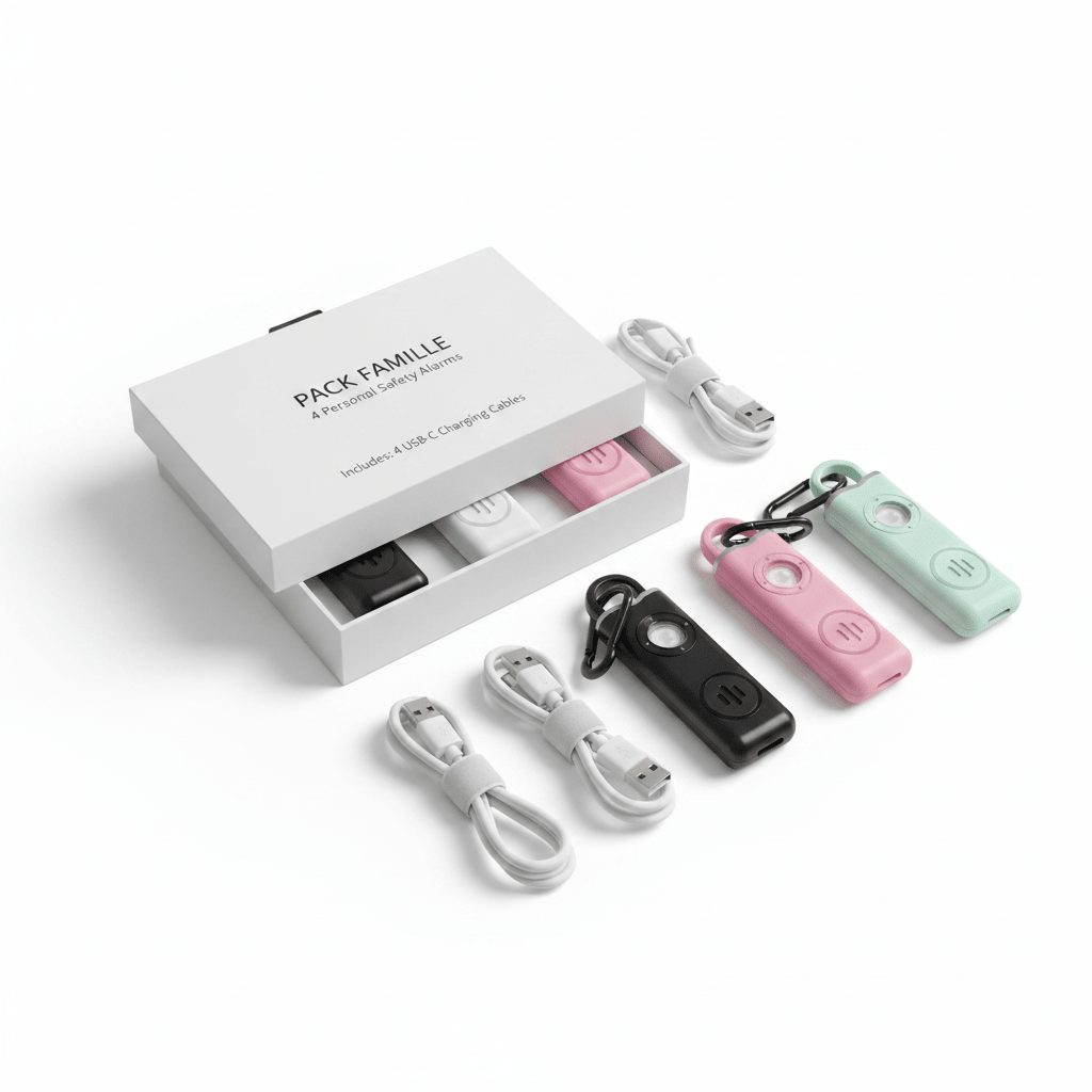 Alarme de Sécurité Alertia 130dB — Pour femmes, hommes et seniors. - Alertia